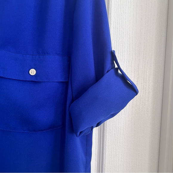 J Crew Blue Shirt Size Medium - Picture 4 of 5